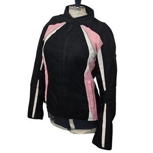 BILT Womens WXS BLM 2 Mesh Motorcycle Jacket Armored Summer Riding Black Pink